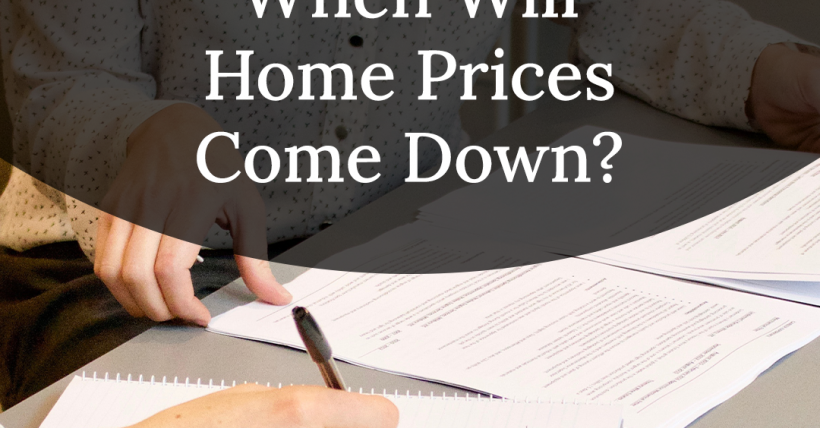 When Can Home Sellers Expect a Drop in Home Prices?